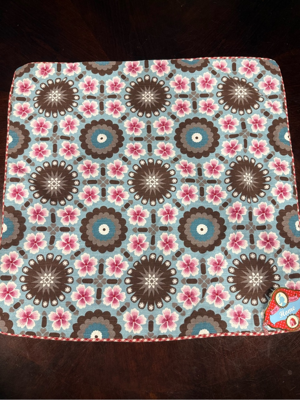 Anthropology Pip Studio Floral Medallion Accent Pillow Cover 24 x 24